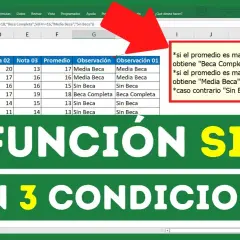 Cómo usar la función si en Excel con 3 condiciones de forma sencilla